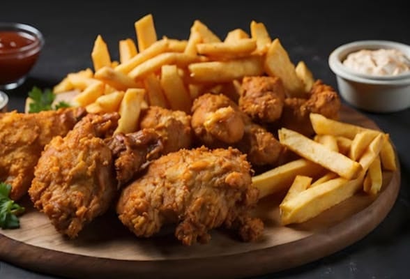 Combo #22: Chicken (2 Pieces) & Fish (2 Pieces).